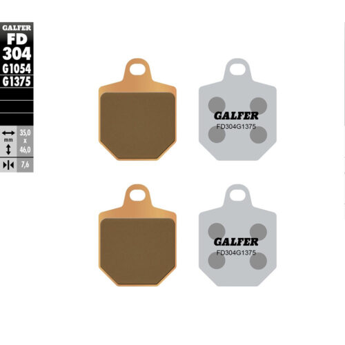 BRAKE PADS SINTERED CERAMIC FD304G1375