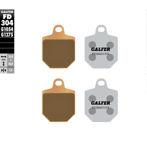 BRAKE PADS SINTERED CERAMIC FD304G1375