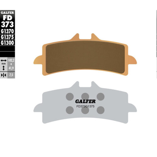 BRAKE PADS SINTERED CERAMIC FD373G1375 Ducati Streetfighter 848 12-15 KTM 1290 Super Duke R 14-19 Ducati 1198 Sp 11-11 Suzuki GSX-S1000 16-22 Suzuki GSX-S1000F 16-21 Honda CBR1000RR SP 14-16 Kawasaki Ninja H2-R 15-20 Kawasaki Ninja H2 15-20