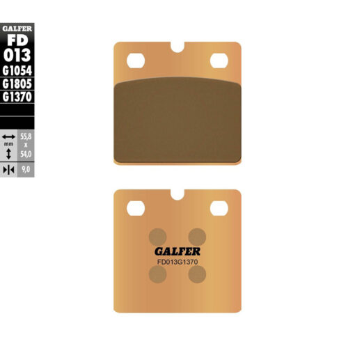 BRAKE PADS SINTERED FD013G1370