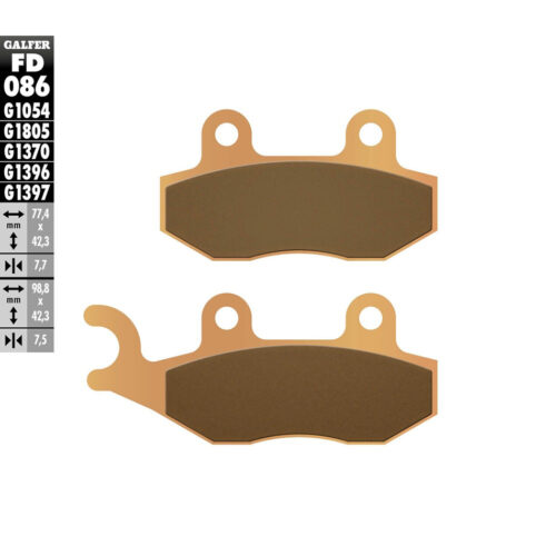 BRAKE PADS SINTERED FD086G1396 Triumph Bonneville T100 865 07-15 Triumph Speed Triple 900 T509 97-00 Triumph Trident 900 92-98 Triumph Scrambler 865 06-15 Triumph Speed Triple 1050 05-13 Triumph Speedmaster 865 07-15 Yamaha WR250 92-97 Yama