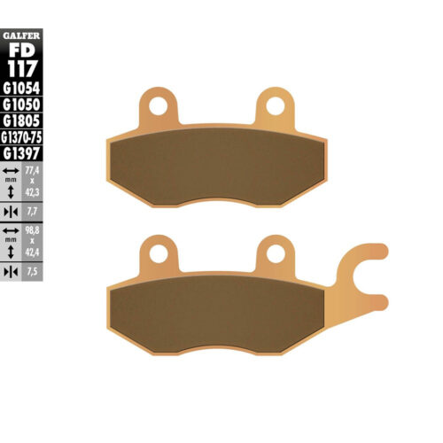 BRAKE PADS SINTERED FD117G1397 Kawasaki KRF 750 Teryx FI 4X4 09-13 Kawasaki KRF 750 Teryx FI 4X4 LE 09-11 Kawasaki KRF 750 Teryx FI 4X4 Sport 09-09 Yamaha YFM700 Raptor 13-14 Bombardier Rally 200 05-06 Kawasaki KRF 750 Teryx 08-08 Kawasaki