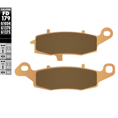 BRAKE PADS SINTERED FD179G1370 Kawasaki EX650 Ninja 650 ABS 13-16 Suzuki GSX-S750 15-16 Kawasaki Z750 04-04 Suzuki VL1500BT C90T Boulevard Touring B.O.S.S. 13-13 Suzuki DL650 V-Strom Adventure ABS 12-15 Suzuki VZR1800B M109R Boulevard B.O.S
