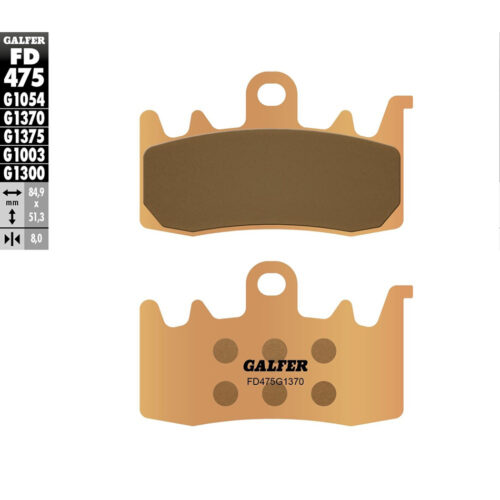 BRAKE PADS SINTERED FD475G1370 BMW F800R 15-18 BMW R1200RS 15-16 BMW S1000XR 15-19 Ducati Monster 821 15-16 Ducati Scrambler Full Throttle 15-16 Ducati Scrambler Classic 15-16 Ducati Scrambler Icon 15-16 MV Agusta Stradale 800 15-15 MV Agus