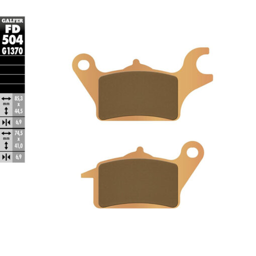BRAKE PADS SINTERED FD504G1370 - Image 2