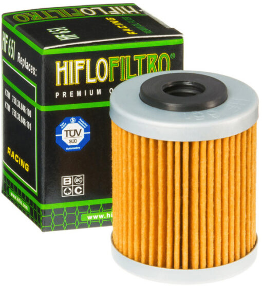 OIL FILTER HF651 KTM Husqvarna 690 Duke 690 Enduro R 4-Stroke 701 Supermoto 701 Enduro 690 Enduro R 12-22