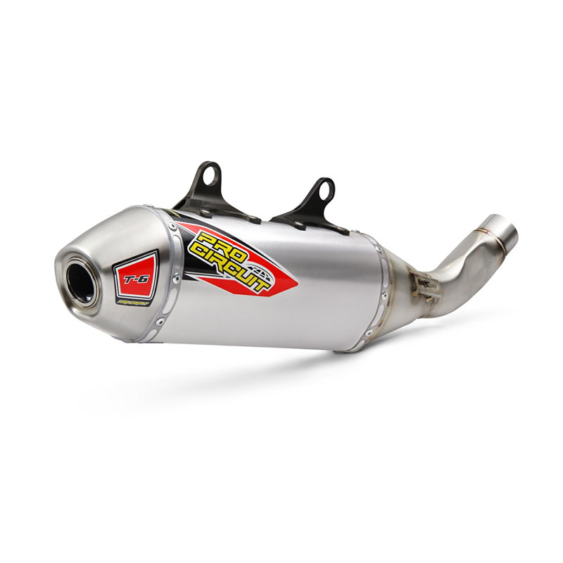 P/C T-6 S/S SLIP-ON SILENCER HUSQ FE350/350C FC350 '19 Husqvarna FE 350S 19-19 Husqvarna FE 350 19-22 Husqvarna FC 350 19-22 KTM 350 SX-F 19-22 KTM 350 XC-F 19-22 KTM 350 XCF-W 20-22 Gas-Gas MC 350F 22-23