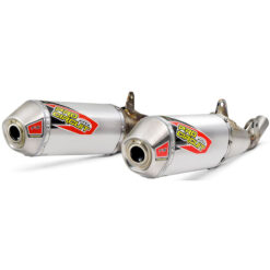 T-6 DUAL SLIP-ON MUFFLERS  CRF450R '19 Honda CRF450R 19-20 Honda CRF450RX 19-20 Honda CRF450R W.E. 19-20
