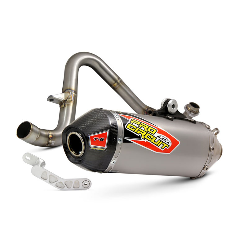 T-6 S/S EXHAUST SYSTEM W/CARBON CAP Kawasaki Z125 Pro 17-17