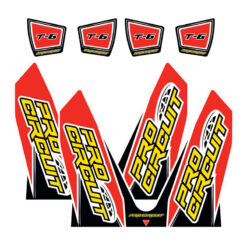 T-6 WRAP/END CAP DECALS CRF REPLACEMENT MUFFLER STICKERS   -