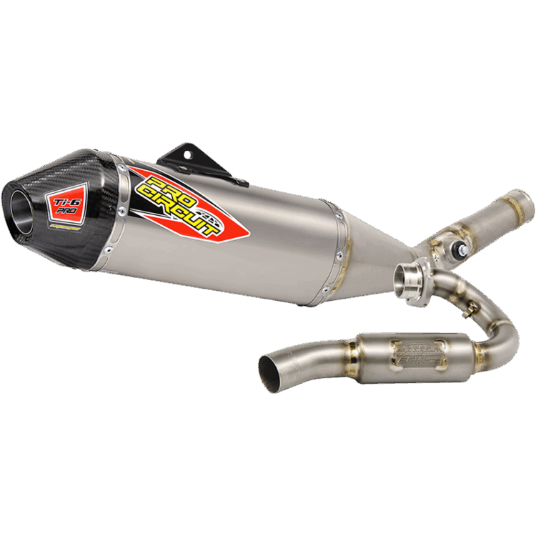 TI-6 PRO EXHAUST SYSTEM KX450F '09-15 W/CARBON CAP Kawasaki KX450F 09-15