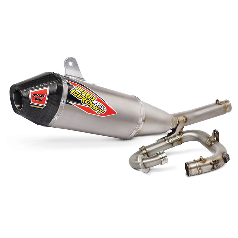 TI-6 PRO EXHAUST SYSTEM W/CARBON END CAP Yamaha YZ250F 14-16 Yamaha YZ250FX 15-16