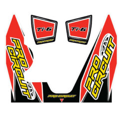 TI-6 WRAP/END CAP DECAL YZ450F REPLACEMENT MUFFLER STICKERS   -