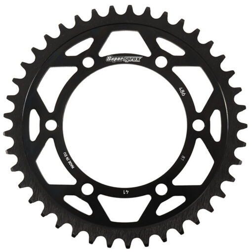 REAR EDGE SPROCKET STEEL 41T-520 BLK HON//SUZ/YAM Kawasaki EX300F Ninja 300 EX250F Ninja 250R EX500 Ninja 500R EX500 Ninja 500 ZR550 Zephyr 1988-2017