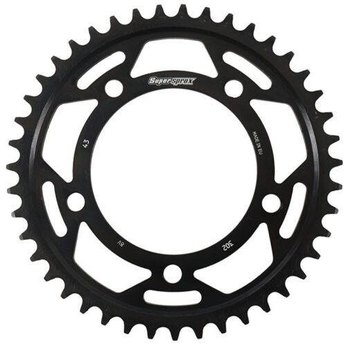 REAR EDGE SPROCKET STEEL 43T-530 BLK  Honda CB1100 CB900F 919 VTR1000 Super Hawk CBR1100XX Super Blackbird CBR900RR CBR600F F3 CBR600F F2 1991-2014