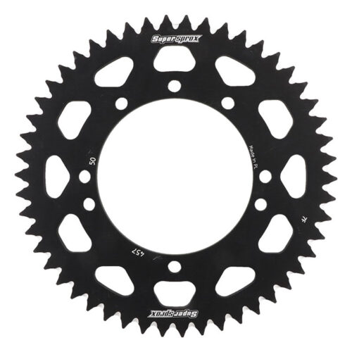 REAR SPROCKET ALUMINUM 50T-420 BLK  Kawasaki KDX 80 KX85 KX100 KX60 KX80 KX80 Big Wheel 1983-2021