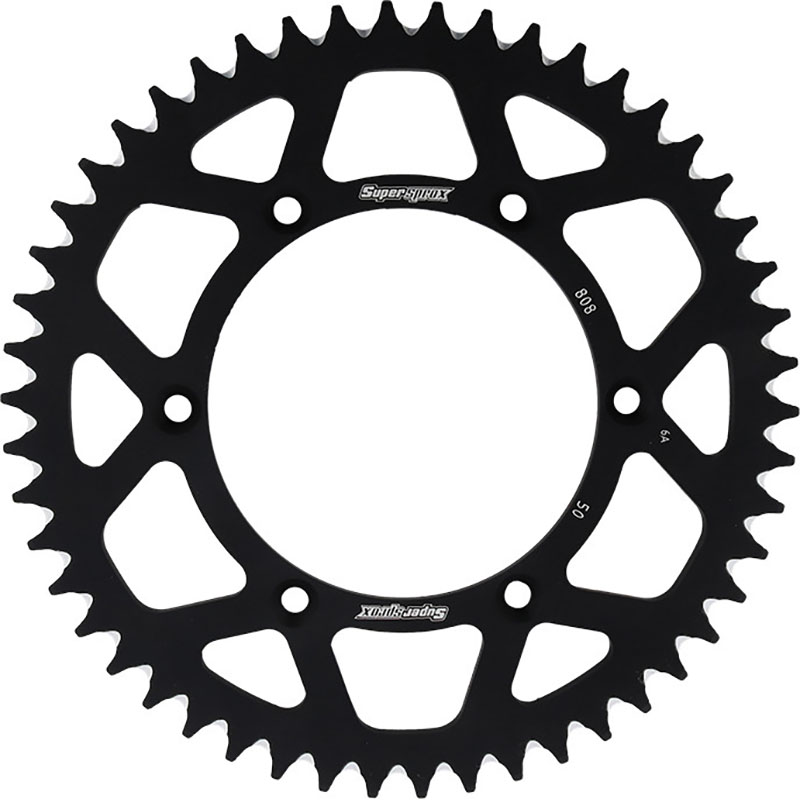 REAR SPROCKET ALUMINUM 50T-520 BLK SUZ Kawasaki Suzuki KLX400R RMX450Z RM-Z250 RM-Z450 DR-Z400S DR-Z400SM RM250 DR-Z250 Non CA Model DR-Z400E Non CA Model RM125 DR-Z400 DR350 DR350SE RMX250 DR250 1980-2021