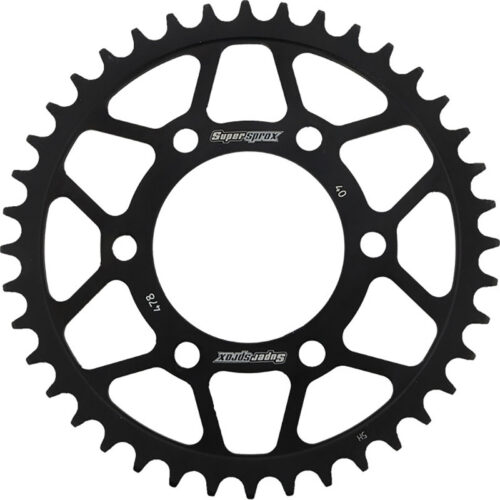 REAR SPROCKET STEEL 40T-520 BLK /POL Kawasaki KTM Husqvarna EX650 Ninja 650 ABS EN650 Vulcan S EX650 Ninja 650 ER-6N EX650 Ninja 650R KLE650 Versys ZX600 Ninja ZX-6R Z750S ZX600 Ninja ZX-6RR ZX636 Ninja ZX-6R 65 SX KLE650 Versys LT TC 65 2003-2022