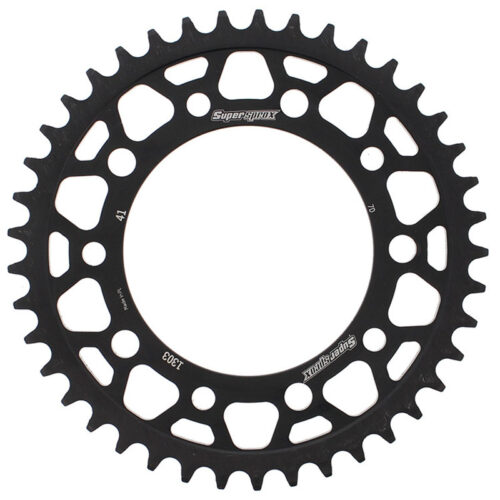 REAR SPROCKET STEEL 41T-520 BLK  Honda CTX700D CTX700ND CBR500RA ABS CB500FA ABS CB500XA ABS NC700X CB500X CBR500R CB500F CTX700 CTX700N NC700XD 2012-2017