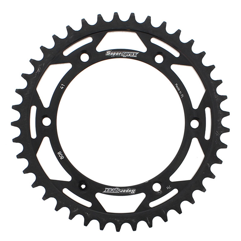 REAR SPROCKET STEEL 41T-520 BLK SUZ Kawasaki Suzuki KLX400R RMX450Z RM-Z250 RM-Z450 DR-Z400S DR-Z400SM RM250 DR-Z250 Non CA Model DR-Z400E Non CA Model RM125 DR-Z400 DR350 DR350SE RMX250 DR250 1980-2021