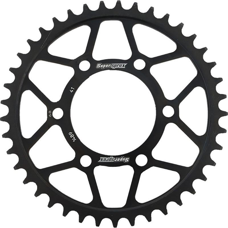 REAR SPROCKET STEEL 41T-525 BLK  Kawasaki KLZ1000 Versys ZX1000 Ninja 1000 Z1000 Ninja ZX-10R ZX600 Ninja ZX-6R ZX600 ZZ-R 600 ZX750 Ninja ZX-7R ZX900 Ninja ZX-9R KLZ1000 Versys LT 1996-2017