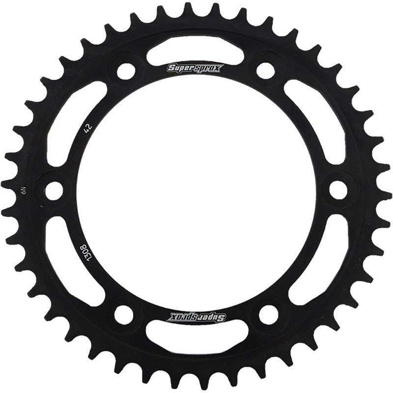 REAR SPROCKET STEEL 42T-520 BLK HON