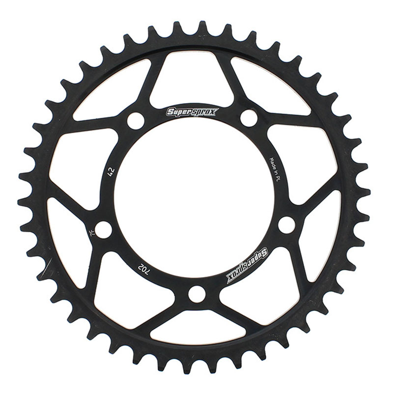 REAR SPROCKET STEEL 42T-525 BLK APR
