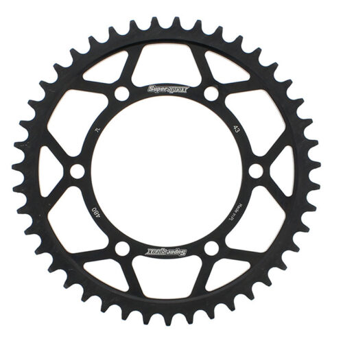 REAR SPROCKET STEEL 43T-525 BLK SUZ/ Yamaha Suzuki KTM Husqvarna FZ-07 GSX-S1000 GSX-S750 FJ-09 XSR900 FZ-09 65 SX GSX-R600 GSX-R750 YZF-R6 TC 65 2006-2022