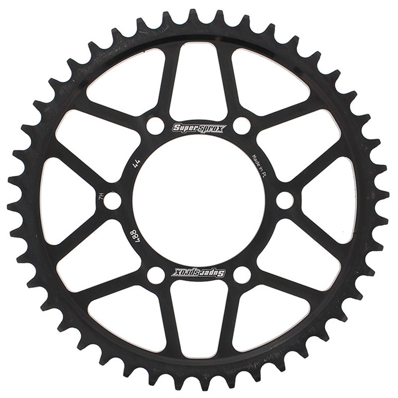 REAR SPROCKET STEEL 44T-530 BLK  Kawasaki KTM Husqvarna ZRX1200 ZX1200 Ninja ZX-12R ZZ-R 1200 ZX750 Ninja ZX-7R ZX900 Ninja ZX-9R ZX750 Ninja ZX-7 65 SX TC 65 1991-2022
