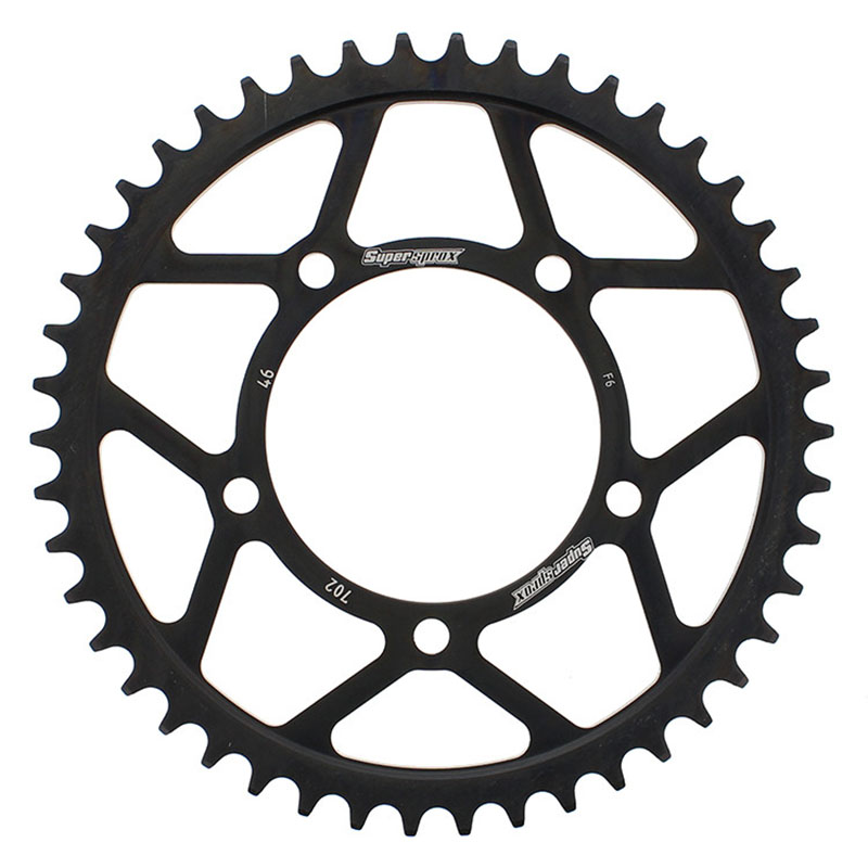 REAR SPROCKET STEEL 46T-525 BLK APR
