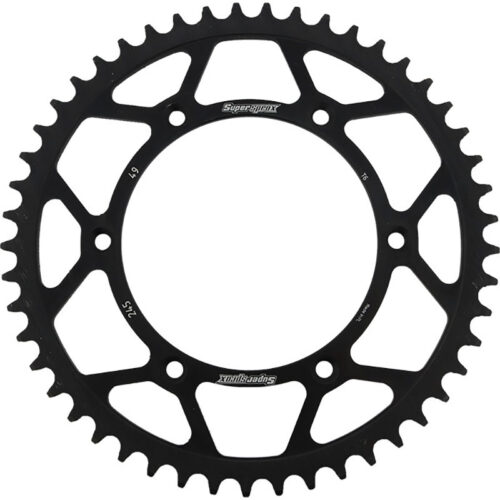 REAR SPROCKET STEEL 49T-520 BLK  Yamaha YZ250FX YZ250X YZ450FX WR426F YZ426F WR400F YZ400F WR250R YZ125 YZ250 YZ250F YZ450F TT-R230 WR250F WR450F YZ125X 1999-2022