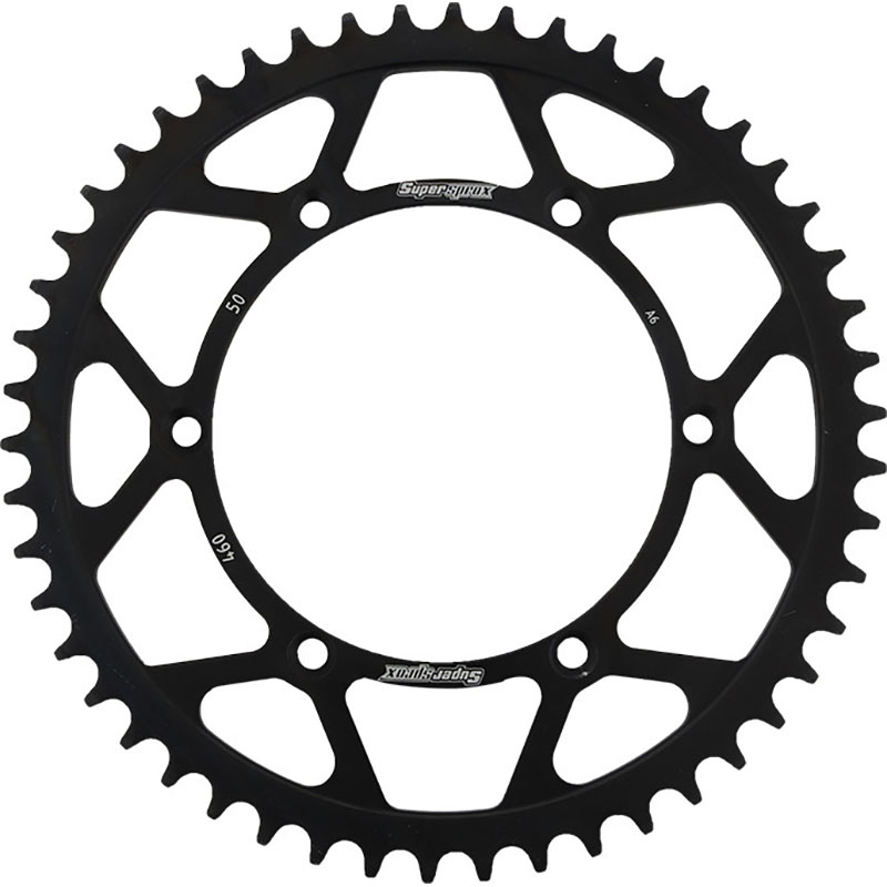 REAR SPROCKET STEEL 50T-520 BLK  Kawasaki KTM Suzuki Husqvarna KLX250S KX250F KX450F KLX450R KLX300R KX250 KDX 200 KDX 220R KX125 KX500 KLX250R KLX650 KLX650R KDX 250 65 SX RM-Z250 TC 65 1982-2022