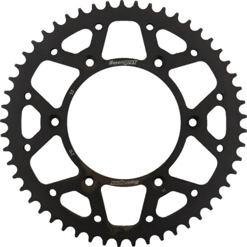 REAR SPROCKET STEEL 53T-520 BLK  Honda CRF450RX CR500R CRF450R CRF250R CRF150F CRF230F CRF250X CRF450X CR125R CR250R XR650R XR250R CRF450R W.E. CRF450L CRF250RX CRF250F 1983-2022