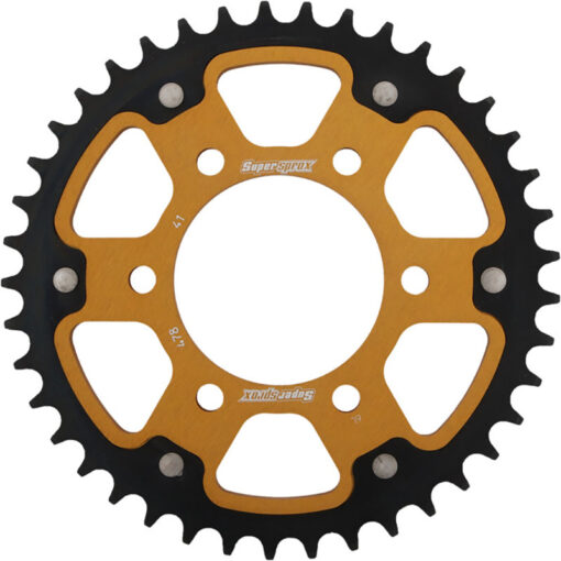 REAR STEALTH SPROCKET ALU/STL 41T-530 GLD KAW/SUZ/ Kawasaki Suzuki Yamaha ZX600 Ninja 600R GSX-R1000 FZS1000 FZ1 YZF-R1 YZF-R1 LE FZS600 FZ6 1985-2016