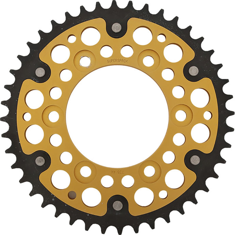REAR STEALTH SPROCKET ALU/STL 44T-520 GLD DUC