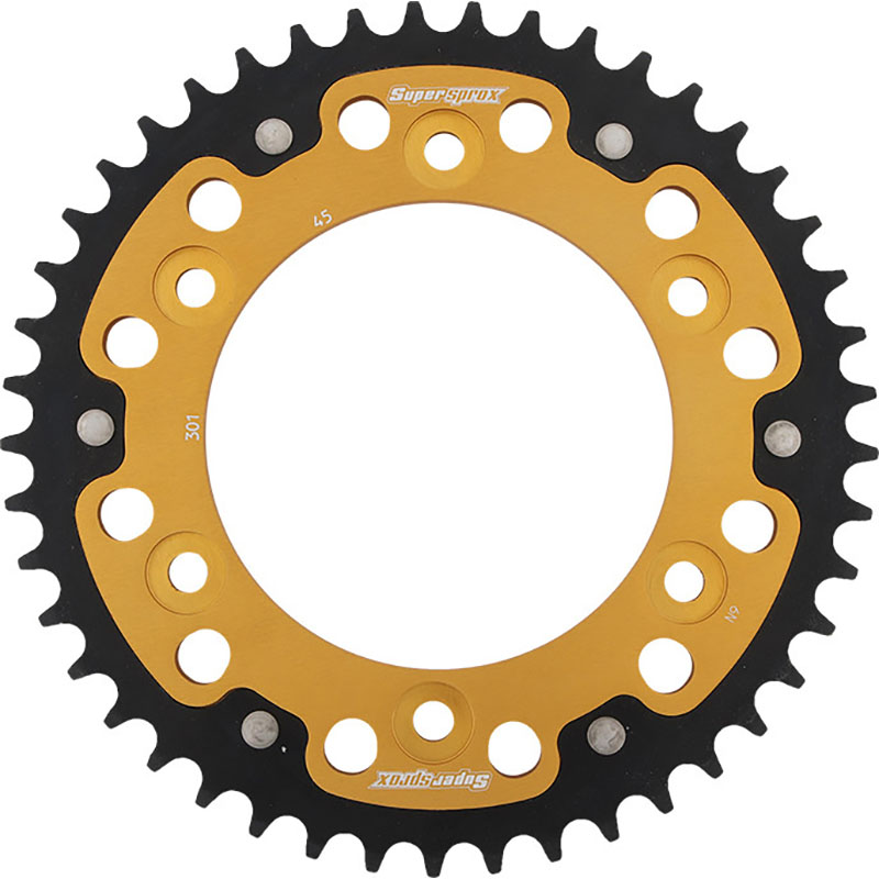 REAR STEALTH SPROCKET ALU/STL 45T-520 GLD  Honda XR650L XR250R 1990-2021
