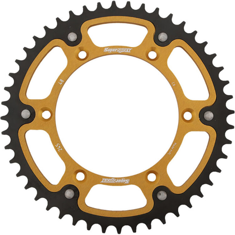REAR STEALTH SPROCKET ALU/STL 48T-520 GLD  Yamaha YZ250FX YZ250X YZ450FX WR426F YZ426F WR400F YZ400F WR250R WR250X YZ125 YZ250 YZ250F YZ450F TT-R230 WR250F WR450F YZ125X 1999-2022