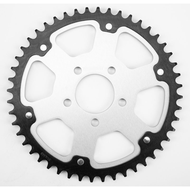 REAR STEALTH SPROCKET ALU/STL 48T-530 SLV HD