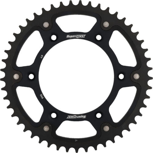 REAR STEALTH SPROCKET ALU/STL 49T-520 BLK HUSQ/KTM KTM 620 Duke 690 Duke 640 Duke Ii 1996-2016