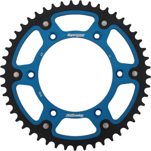 REAR STEALTH SPROCKET ALU/STL 49T-520 BLU HUSQ/KTM Husqvarna Husaberg FE 350S FE 501S TX 300 FX 350 FX 450 TE 150 FS570 FE 250 Te250 Te300 TC 125 FC 250 FC 350 FC 450 TE 125 TE 300 FE 350 FE 450 FE 501 FE 390 FE 570 Fx450 FE 450E FE 550E FE 650E FS450E FS650C FS650E FC 550 TC 250 TE 250 TE 250i 701 Enduro TE 300i TX 300i TE 150i 2004-2022