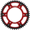 REAR STEALTH SPROCKET ALU/STL 49T-520 RED  Honda CRF450RX CR500R CRF450R CRF250R CRF150F CRF230F CRF230L CRF230M CRF250X CRF450X CR125R CR250R XR650R XR250R XR400R CRF450R W.E. CRF250RX CRF250F 1983-2022