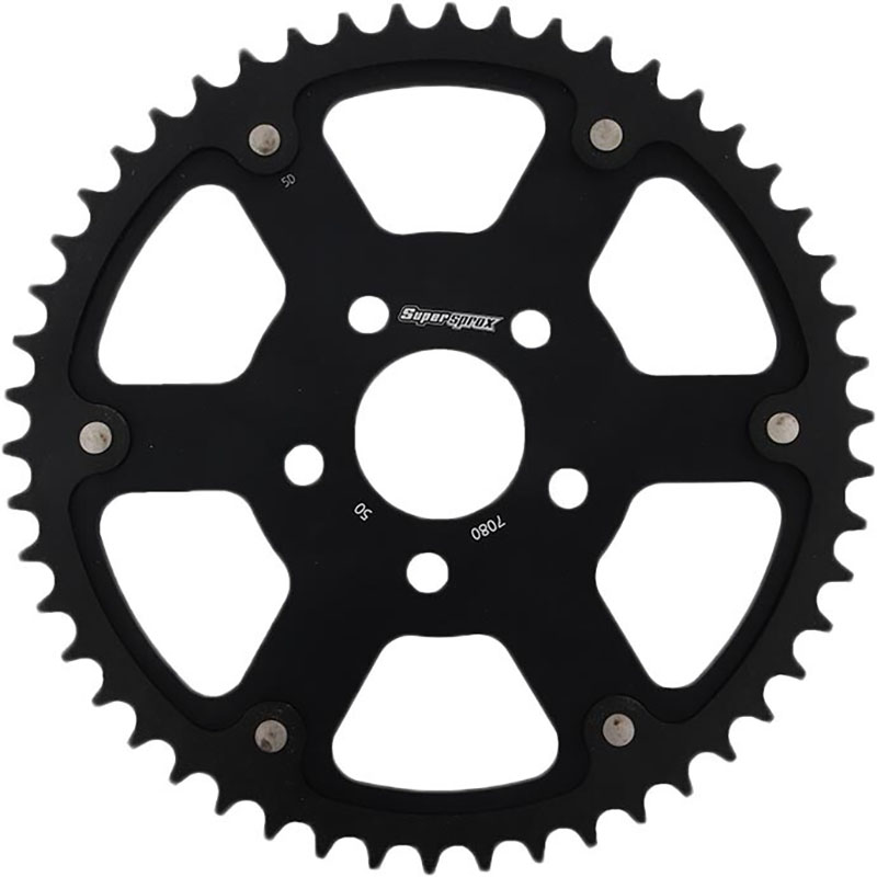 REAR STEALTH SPROCKET ALU/STL 49T-530 BLK HD