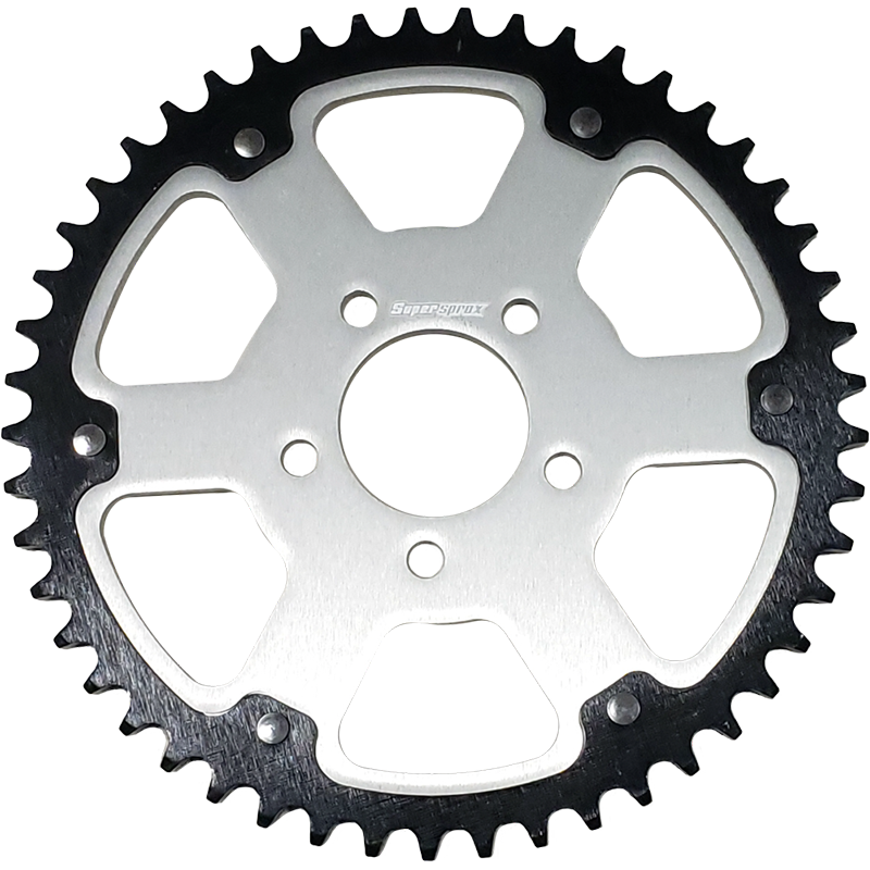 REAR STEALTH SPROCKET ALU/STL 49T-530 SLV HD