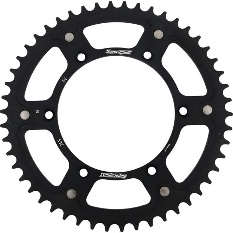 REAR STEALTH SPROCKET ALU/STL 50T-520 BLK  Yamaha YZ250FX YZ250X YZ450FX WR426F YZ426F WR400F YZ400F WR250R WR250X YZ125 YZ250 YZ250F YZ450F TT-R230 WR250F WR450F YZ125X 1999-2022