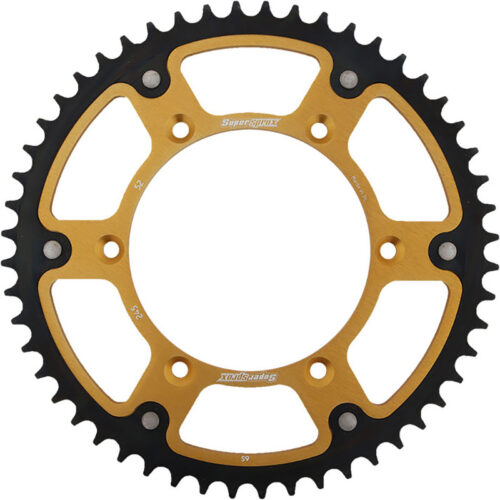 REAR STEALTH SPROCKET ALU/STL 52T-520 GLD  Yamaha YZ250FX YZ250X YZ450FX WR426F YZ426F WR400F YZ400F WR250R WR250X YZ125 YZ250 YZ250F YZ450F TT-R230 WR250F WR450F YZ125X 1999-2022