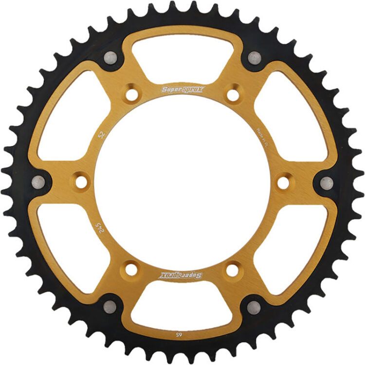 REAR STEALTH SPROCKET ALU/STL 52T-520 GLD  Yamaha YZ250FX YZ250X YZ450FX WR426F YZ426F WR400F YZ400F WR250R WR250X YZ125 YZ250 YZ250F YZ450F TT-R230 WR250F WR450F YZ125X 1999-2022