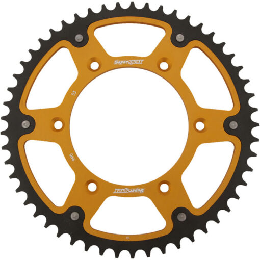 REAR STEALTH SPROCKET ALU/STL 53T-520 GLD HUS/HUSQ/KTM Husqvarna KTM Husaberg FE 350S FE 501S 150 XC-W TX 300 FX 350 FX 450 TE 150 350 EXC-F 500 XCF-W 350 XCF-W 350 XC-F 150 XC 450 SX-F Factory Edition 350 SX-F FS570 FE 250 Te250 Te300 TC 125 FC 250 FC 350 FC 450 TE 125 TE 300 FE 350 FE 450 FE 501 FE 390 FE 570 Fx450 FE 450E FE 550E FE 650E FS450E FS650C FS650E FC 550 TC 250 TE 250 250 SX 620 Super Moto 400 SC 4-Stroke 400 SXC 4-Stroke 250 SX-F 620 SX 400 RXC 4-Stroke 400 TXC 4-Stroke 620 RXC 620 TXC 250 XC 360 Exc 360 Mxc 360 Sx 620 Comp Limited 620 EXC 250 XC-W 620 SXC 300 SX 550 Mxc 440 Exc 440 Mxc 440 Sx 250 XCF-W 500 EXC-F 300 XC 300 XC-W 400 XC-W 4-Stroke 450 EXC-R 4-Stroke 450 SX-F 450 XCF-W 530 EXC-R 4-Stroke 530 XC-W 4-Stroke 690 Enduro R 690 SMC 200 Xc 250 XC-F 450 XC-F 505 Xc-F 125 SXS 144 Sx 450 SXS 4-Stroke 505 Sx-F 560 SMR 4-Stroke 640 Adventure 690 Supermoto 125 Exc 250 SXS 525 XC-G 4-Stroke 525 XC-W 4-Stroke 400 EXC 4-Stroke 525 EXC 4-Stroke 525 SMR 4-Stroke 525 SX 4-Stroke 625 SMC 660 Rallye 660 SMC 125 SX 200 Exc 250 EXC 300 EXC 300 MXC 450 EXC-F 450 MXC 4-Stroke 525 MXC 4-Stroke 150 SX 640 Supermoto 200 Sx 450 SM-S 4-Stroke 625 SXC 200 Mxc 250 MXC 380 Exc 380 Mxc 200 Xc-W 380 Sx 400 MXC 4-Stroke 400 SX 4-Stroke 520 EXC 4-Stroke 520 MXC 4-Stroke 520 SX 4-Stroke 640 Enduro 400 Lc4 250 XC-W TPi TE 250i 701 Enduro 300 XC-W TPi TE 300i TX 300i 300 XC TPi 250 XC TPi 150 XC-W TPi TE 150i 690 SMC R 790 Adventure 125 XC 450 SMR 4-Stroke 890 Adventure R Rally 890 Adventure R 250 EXC-F 1993-2022