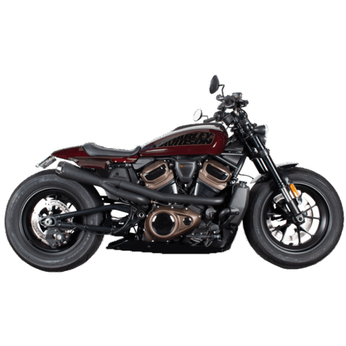 Two Brother Racing COMP S 2IN1 EXH SPORTSTER S BLACK W/CF END CAP
