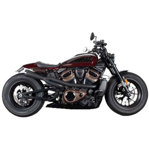 Two Brother Racing COMP S 2IN1 EXH SPORTSTER S BLACK W/CF END CAP