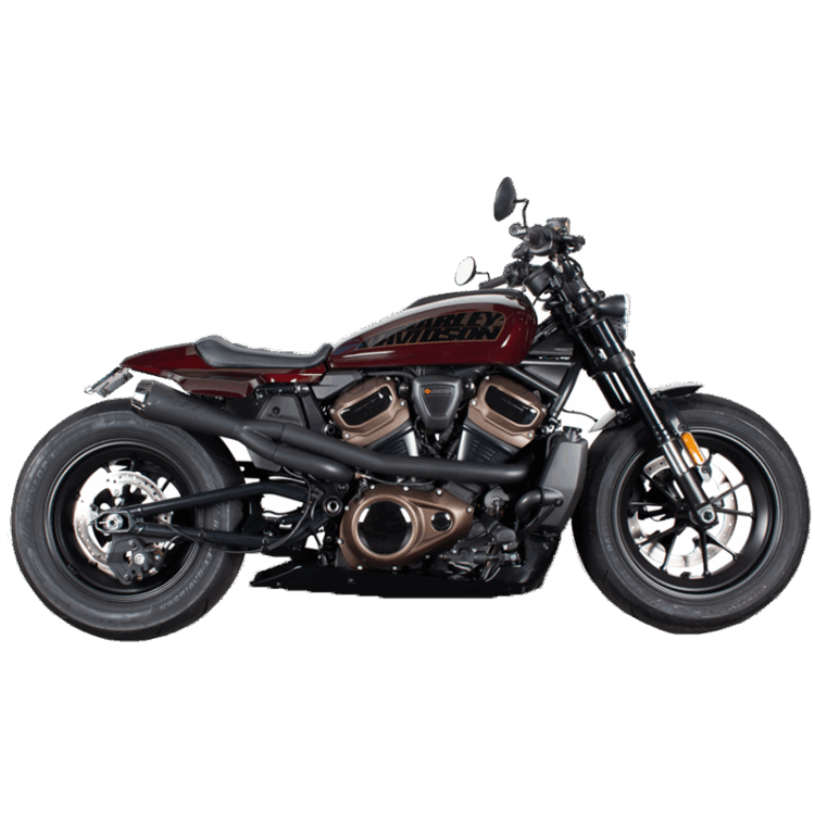 Two Brother Racing COMP S 2IN1 EXH SPORTSTER S BLACK W/CF END CAP